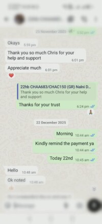 client review screenshot