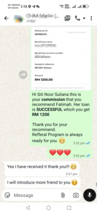 client review screenshot