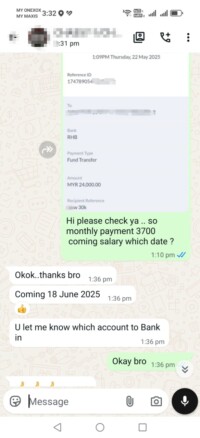 client review screenshot