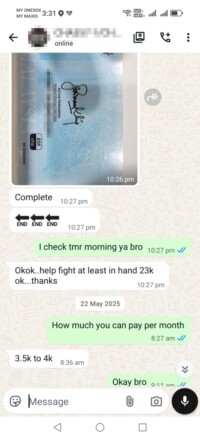 client review screenshot